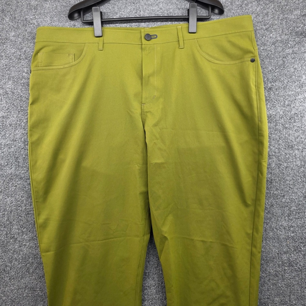 Public Rec Workday Pants Mens 42x32 Olive‎ Green 5-Pocket Tapered Performance